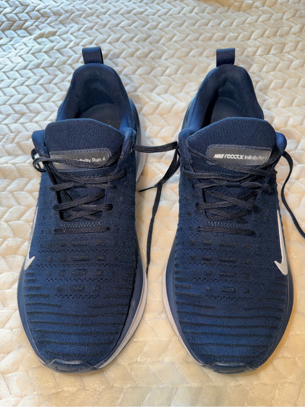Nike React X Infinity Run 4 Navy Blue White Size 12